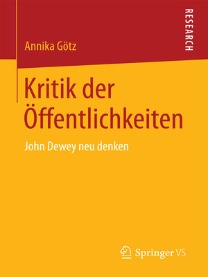 cover image of Kritik der Öffentlichkeiten